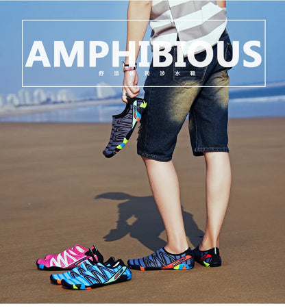 Aqua-schoenen, sneldrogende strand- en waterschoenen, unisex zwem-aquaslippers, barefoot-surfschoenen, Upstream-sneakers, lichte zomersokken voor buiten
