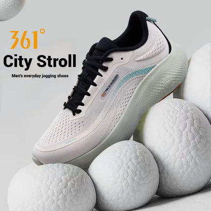 361 Degrees N40 férfi futócipő – divatos, visszapattanó párnázás, puha, tartós, szellős hálós anyag, stabil, könnyű férfi sportcipő 672532207