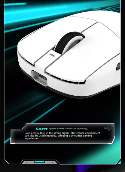 Mouse wireless VXE Dragonfly R1 Pro cu senzor Paw3395, Nordic 52840, 2khz, Smart Speed X, latență redusă, pentru birou, gamer și PC gaming