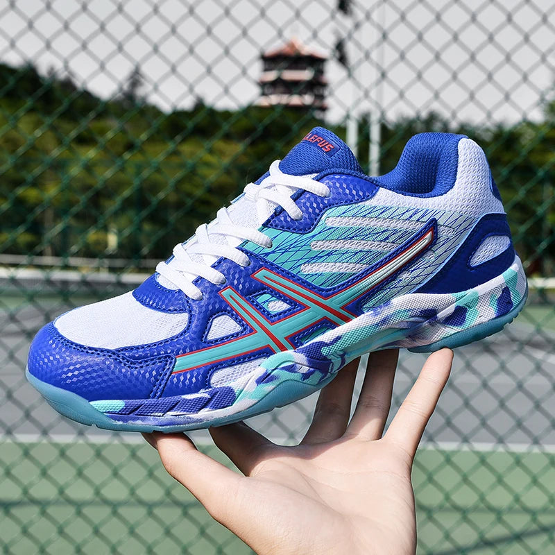2022 new women's sneakers, men's badminton shoes, light black breathable female outdoor sports training shoes, women's athletics sports green