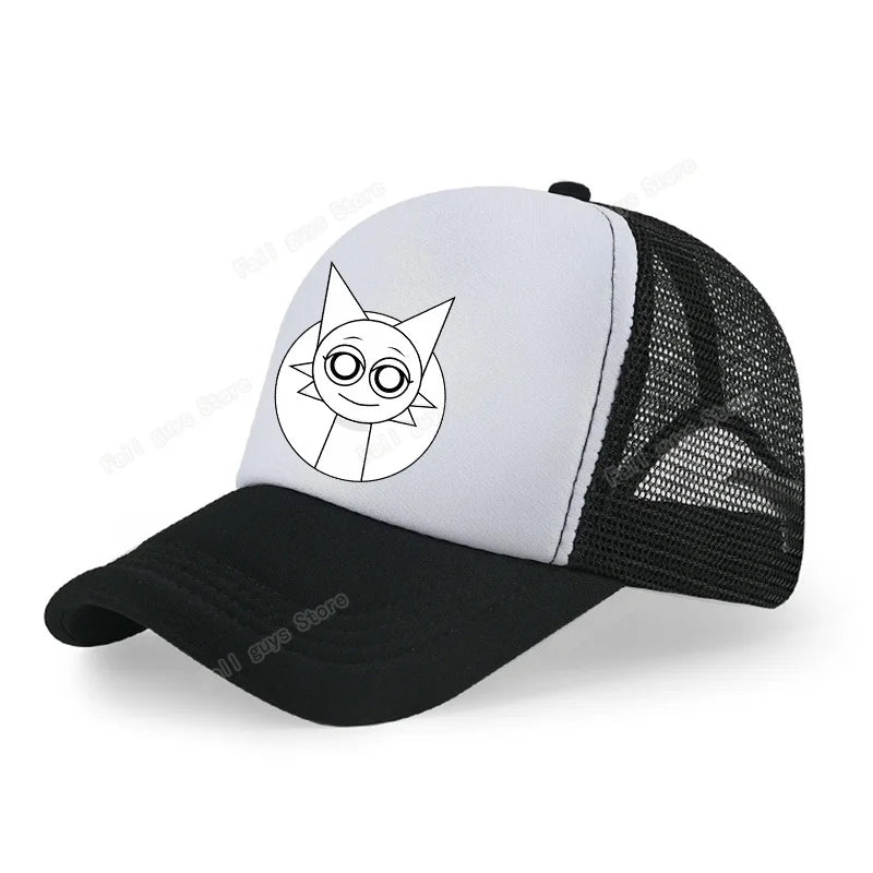 Sprunkis Unisex Baseball Cap Adjustable Summer Parent-child Sunhat Mesh Breathable Outdoor Sport Boy Hip Hop Peaked Hat Gift
