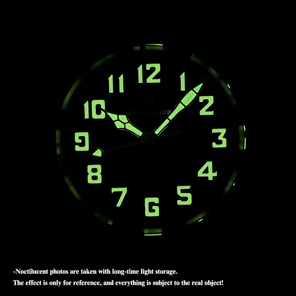 STEELFLIER Officieel SF740V Nieuw quartz-polshorloge Super C3 Lichtgevend 200 m waterdicht VH31 Mute-uurwerk Herenmode Zakelijk horloge