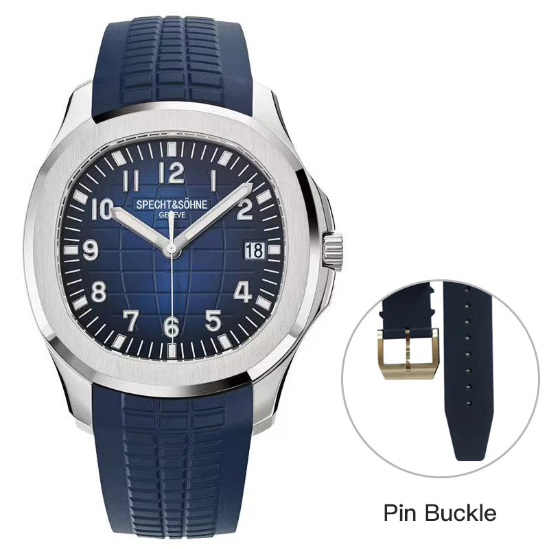 Specht&Sohne 40MM Automatic Mechanical Watch For Men Miyota 8215 Movt Sapphire Crystal 5167 Sports Wristwatch 50M Waterproof