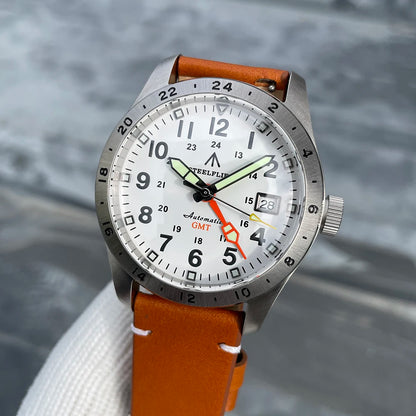 Reloj de pulsera mecánico STEELFLIER Official SF792 GMT con movimiento NH34, luminiscencia Super BGW9 C3, impermeable 200M, reloj de buceo de lujo para hombre