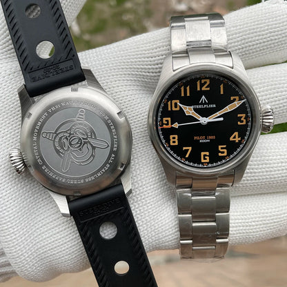 STEELFLIER Officieel SF740V Nieuw quartz-polshorloge Super C3 Lichtgevend 200 m waterdicht VH31 Mute-uurwerk Herenmode Zakelijk horloge