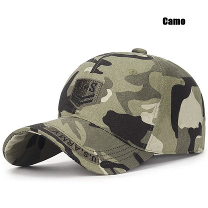 New Spring and Autumn Cotton Soft Top Hat Outdoor Leisure All-Match Sun Visor Baseball Cap Camouflage Duckbill Cap