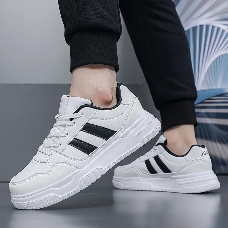 Baskets en cuir pour hommes, chaussures de sport décontractées, plates, de Skateboard, grande taille 50 51 52, offre spéciale pour livraison directe