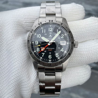 Reloj de pulsera mecánico STEELFLIER Official SF792 GMT con movimiento NH34, luminiscencia Super BGW9 C3, impermeable 200M, reloj de buceo de lujo para hombre