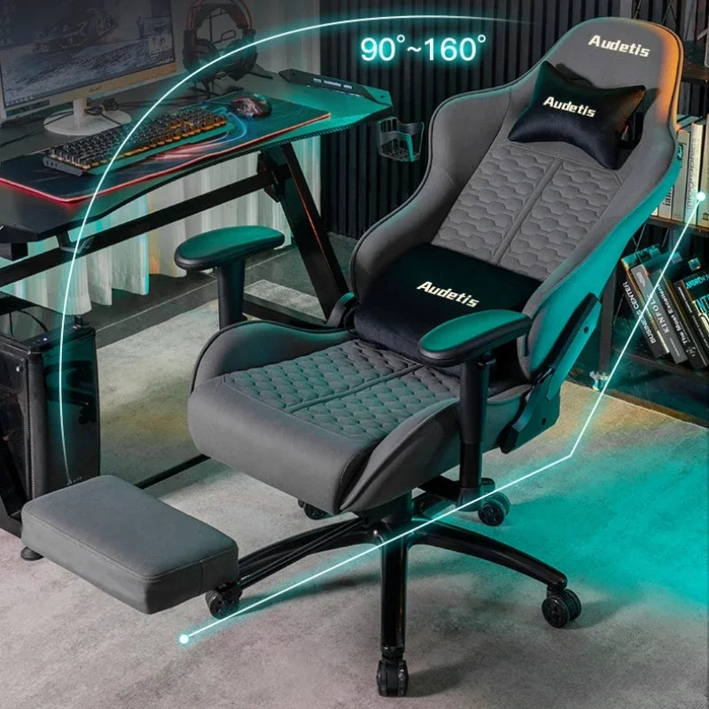 Office Ergonomic Gaming Chairs Desk Gamer Computer Comfortable Chairs Vanity Chair Technology Fabric Gaming Chairs Home Bedroom
