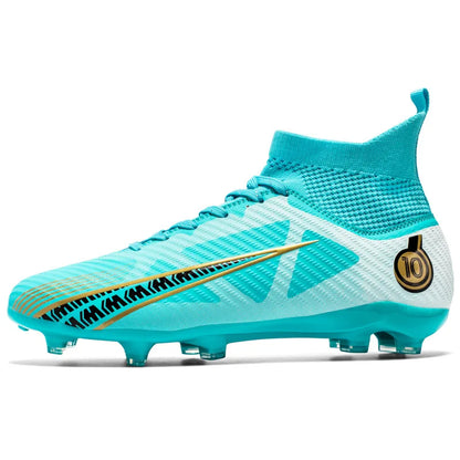 TaoBo grande taille 46 chaussettes à Tube haut chaussures de Football enfant femmes taille 33 34 baskets de Football crampons formation Sport chaussures de gazon à pointes