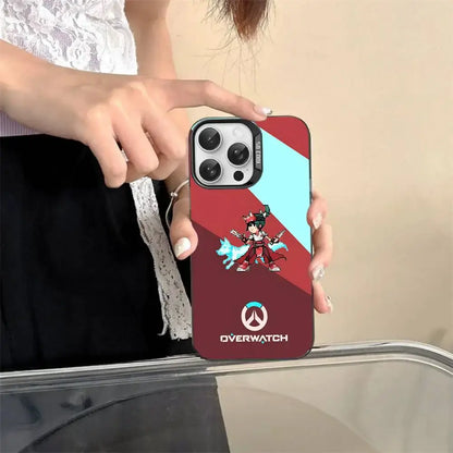 Game O-Overwatch Pixel Style Phone Case For IPhone 17 16 15 14 13 12 11 Pro MAX Matte Shockproof Back Anti Fall Matte Cover