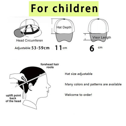 Sprunkis Unisex Baseball Cap Adjustable Summer Parent-child Sunhat Mesh Breathable Outdoor Sport Boy Hip Hop Peaked Hat Gift
