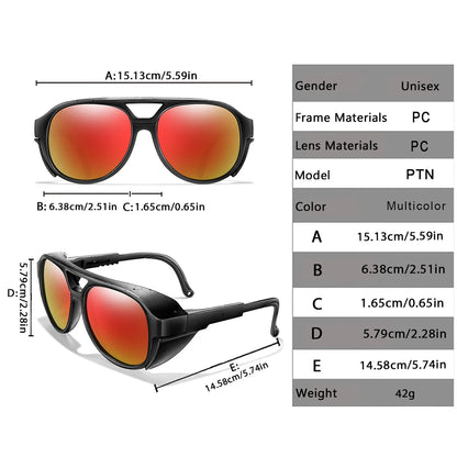 Men PUNK Sunglasses MTB Bicycle Eyewear Women UV400 PITS Road Bike Goggles Windproof Sport Women Glasses