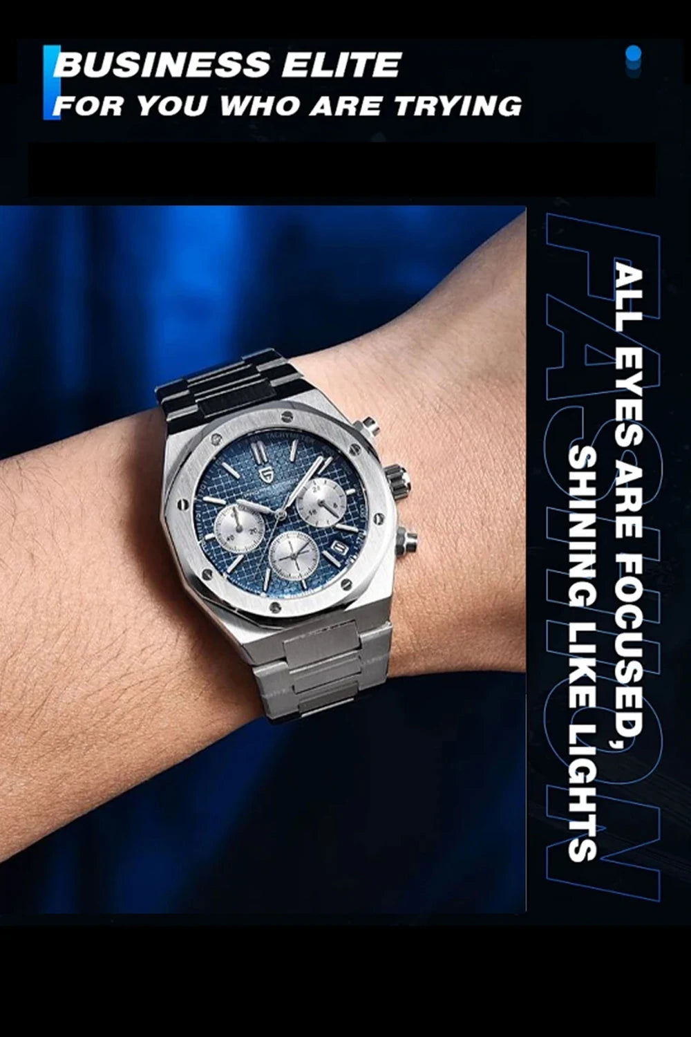 Pagani Design 2026 New Vk63 Fashionable Men V2 Quartz Chronograph Luxury Sapphire Stainless Steel Waterproof Sport 20Bar Luminou
