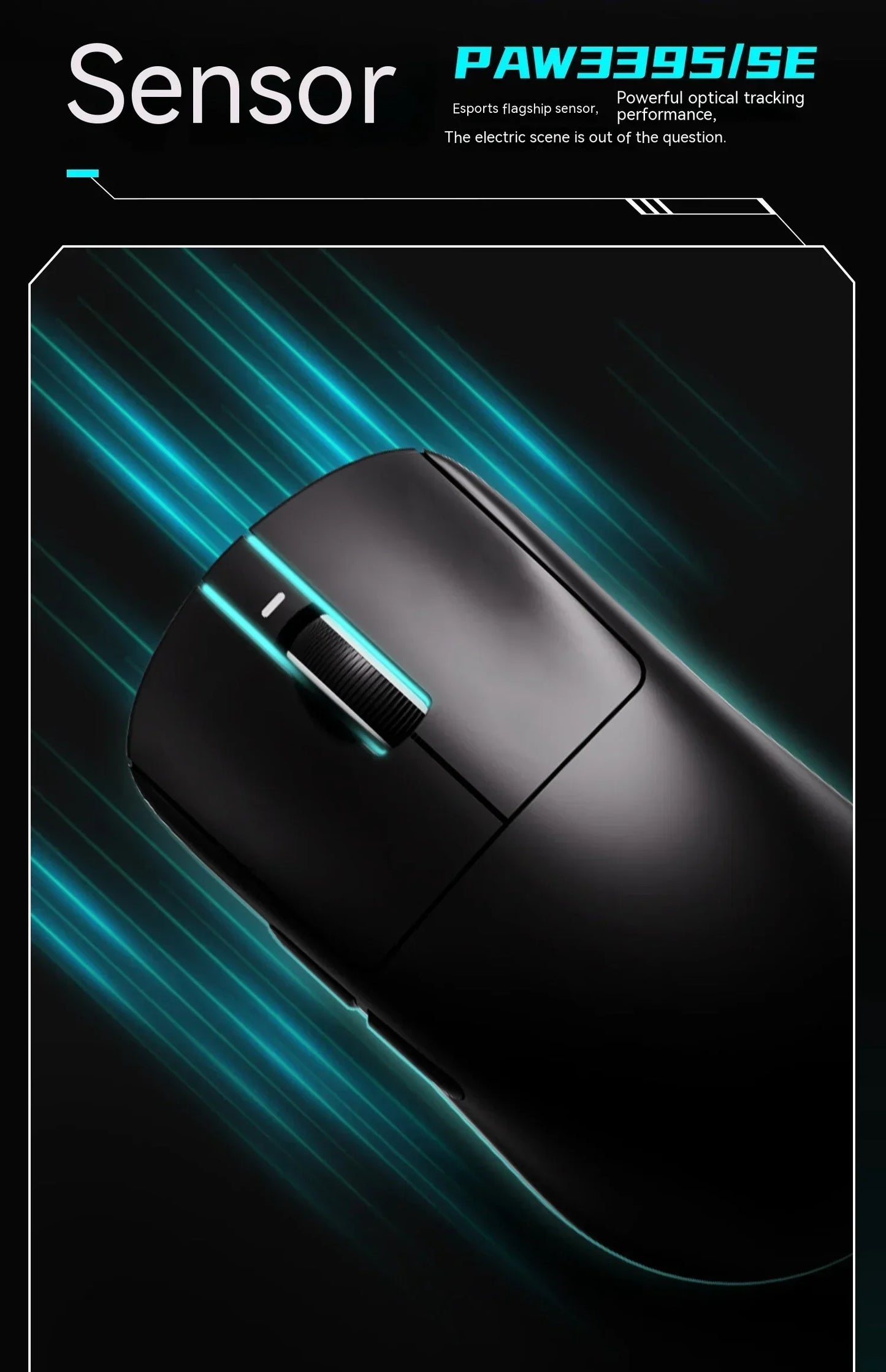 Mouse wireless VXE Dragonfly R1 Pro cu senzor Paw3395, Nordic 52840, 2khz, Smart Speed X, latență redusă, pentru birou, gamer și PC gaming