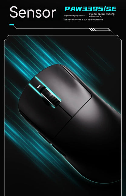 Mouse wireless VXE Dragonfly R1 Pro cu senzor Paw3395, Nordic 52840, 2khz, Smart Speed X, latență redusă, pentru birou, gamer și PC gaming