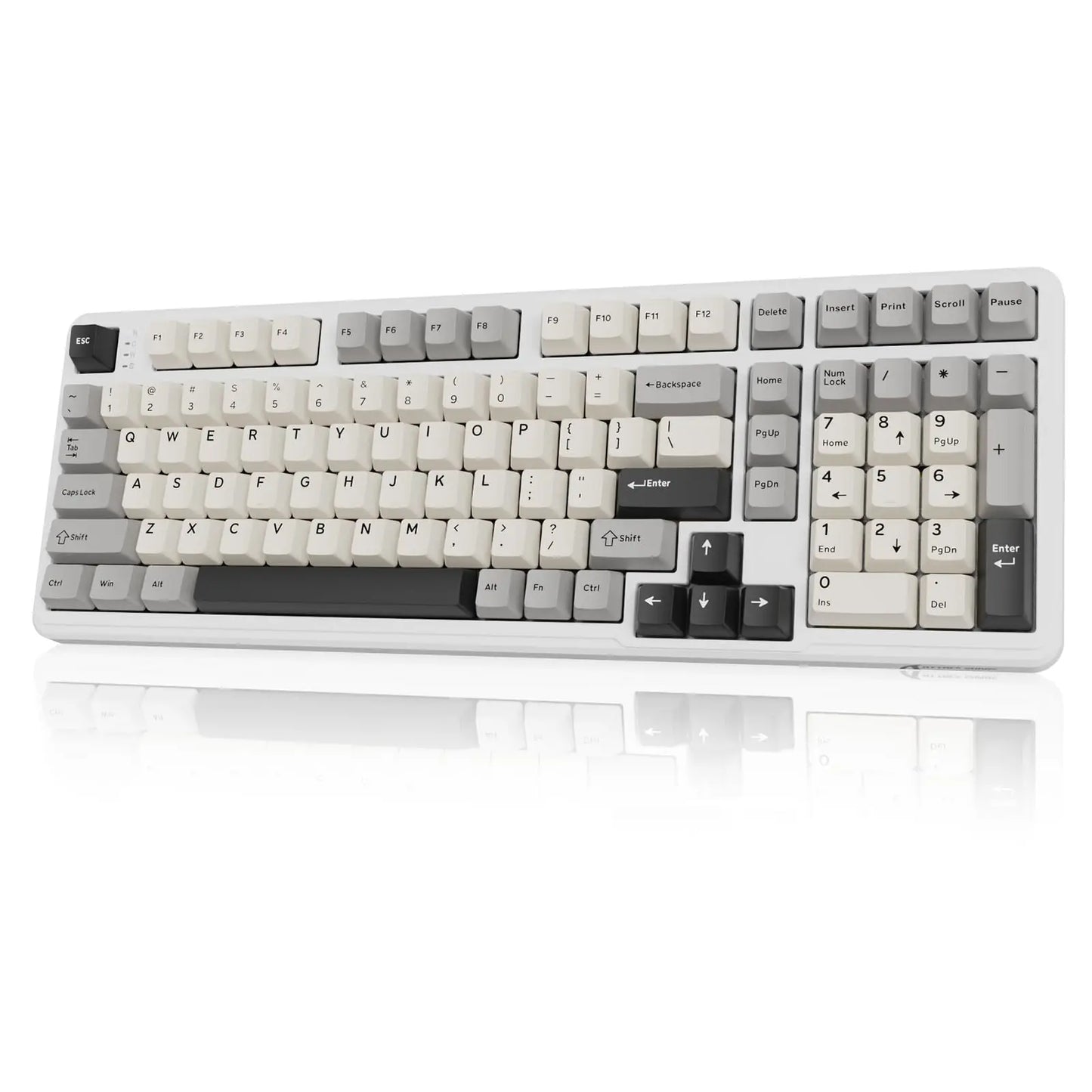 ATTACK SHARK X98 RGB Mechanical Gaming Keyboard with 102 Keys, with Numeric Keypad, Wireless & USB-C Wired Tri-Mode, 4000 mAh