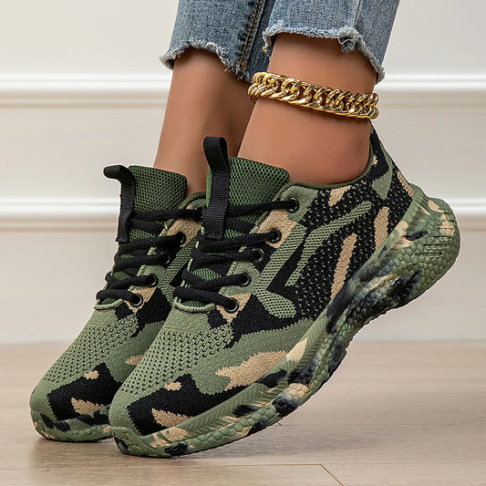 Camouflageschoenen Four Seasons Nieuwe sportschoenen van ademend mesh Casual schoenen voor jongeren en studenten Outdoor
