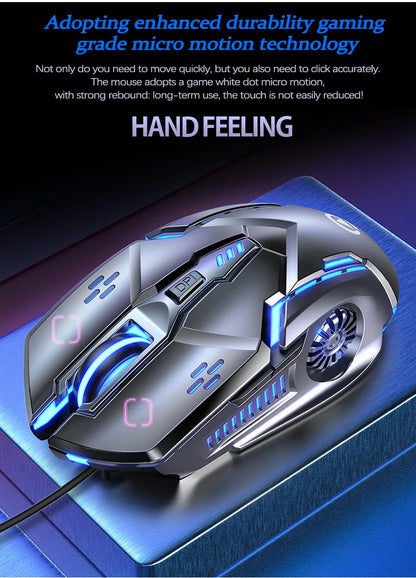 UTHAI G5 Six key 3200DPI wired illuminated gaming mouse, e-sports mechanical mute computer accessories