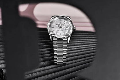PAGANI DESIGN DD40 herenhorloge – Model in roségoud, luxe mechanisch polshorloge, automatisch uurwerk, saffierglas met antireflectiebehandeling, waterdicht