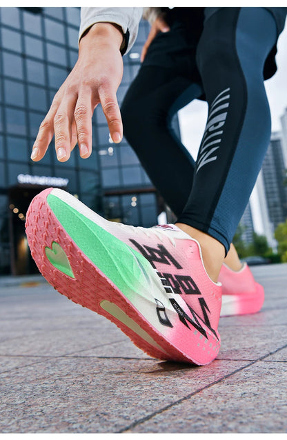 Men Sports Carbon Board Speciality Breathable Lightweight Women's Comfortable Athletic Nonskid Sneakers﻿ Marathon Running Shoe