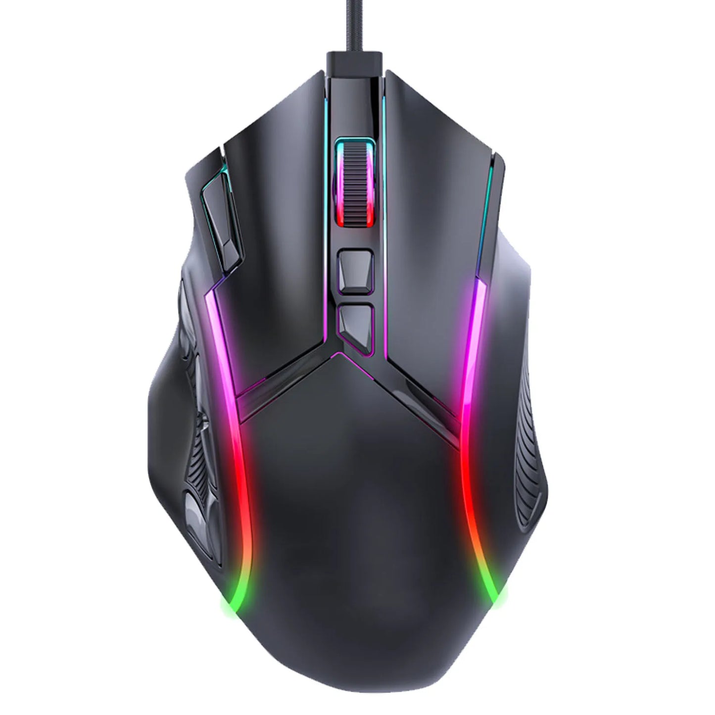 Gaming Mouse RGB Wired Mouse 12800 DPI 12 Keys Macro Definition Computer Replacement Accessories Photoelectric Working