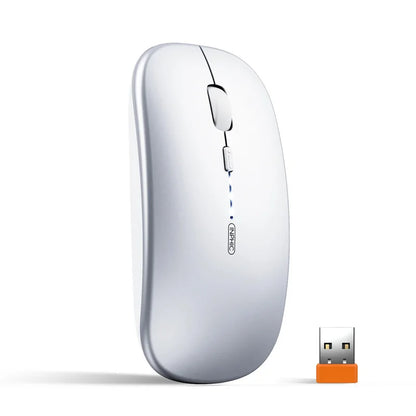 Inphic M1P Rechargeable 2.4G Wireless Mouse Battery Level Display Office Mute Ultra Thin Portable Mouse for Laptop