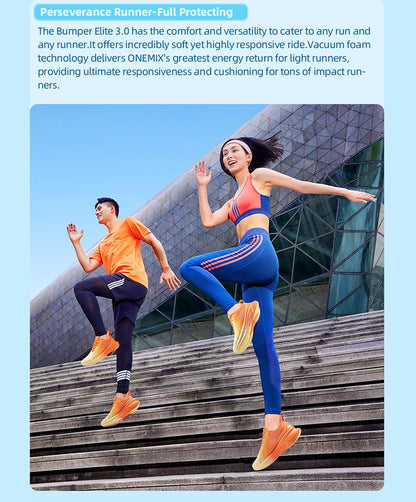 ONEMIX Νέα Παπούτσια Τρεξίματος με Αντικραδασμική Προστασία για Άνδρες, Κατάλληλα για Βαρείς Δρομείς, Δέσιμο με Κορδόνια, Αθλητικά Γυναικεία, Αντιολισθητικά Outdoor Sneakers για Άνδρες