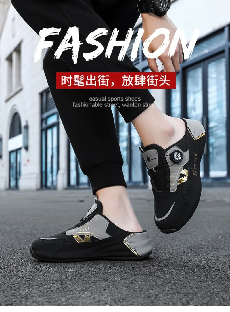 Platform Sneakers with Breathable Trendy Mesh for Summer, New Men's Sports and Leisure Shoes in Large Sizes 39-48