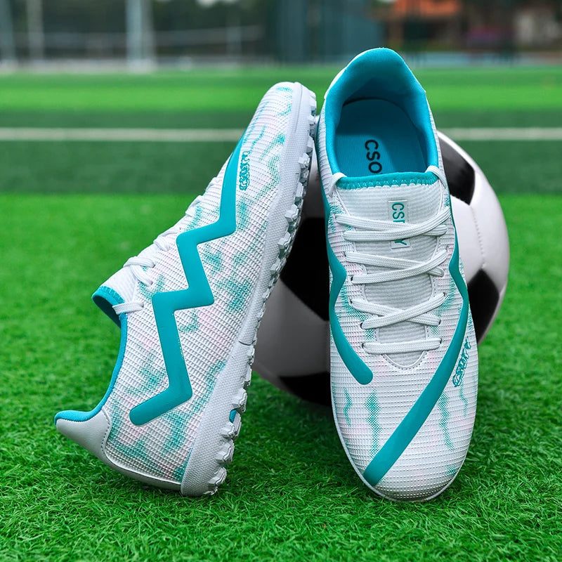 Chaussures de football pour hommes, antidérapantes, résistantes à l'usure, pour entraînement sur gazon, chaussures de football pour jeunes, chaussures de football légères pour homme
