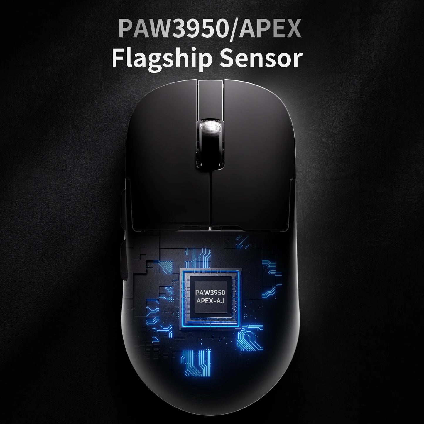 AJAZZ AJ159 APEX Mouse Tri Mode Wireless 8K PAW3950 Sensor Low Latency Gaming Mouse Charge Base Customize Lightweight PC Gamer