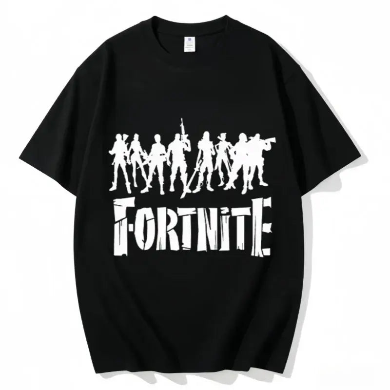 „Fortnite“ apvalios iškirptės marškinėliai, unisex suaugusiesiems, žaidimo šokių stiliaus, nauji, iš grynos medvilnės, trumpomis rankovėmis, puikiai tinka kasdienai ir atostogoms