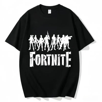 „Fortnite“ apvalios iškirptės marškinėliai, unisex suaugusiesiems, žaidimo šokių stiliaus, nauji, iš grynos medvilnės, trumpomis rankovėmis, puikiai tinka kasdienai ir atostogoms