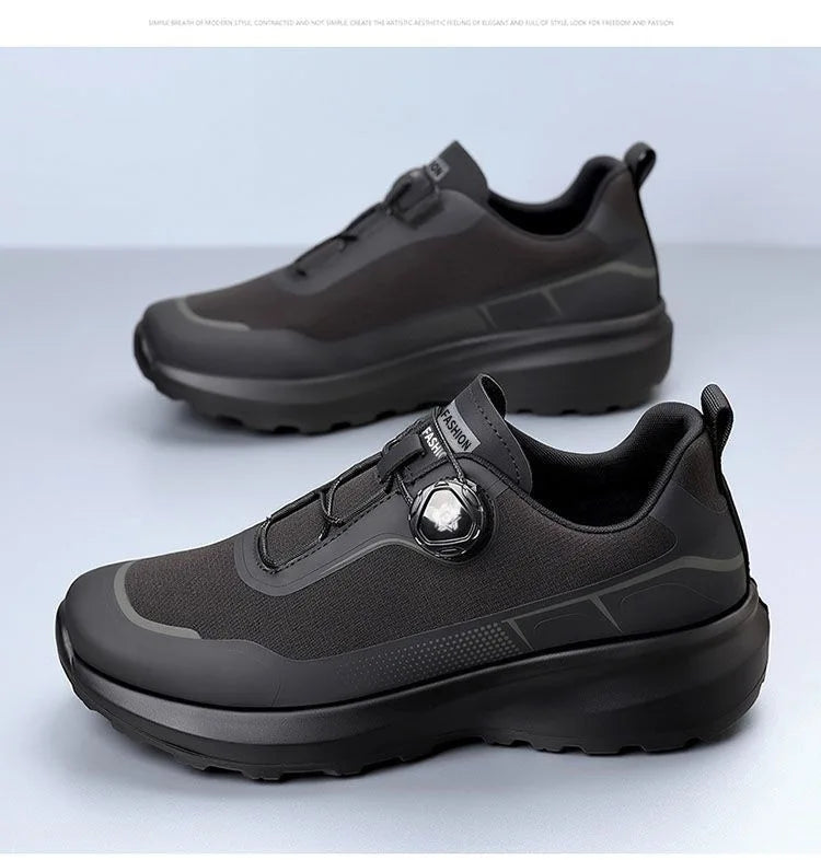 Outdoor men's sneakers 2026 new spring and summer thick soled sports shoes men's hiking daddy shoes casual footwear for men