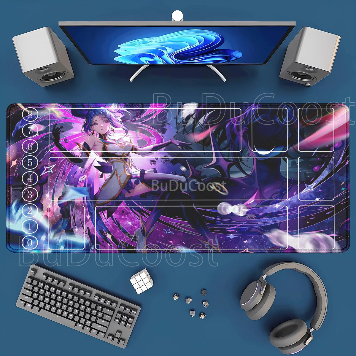 HD-tulostettu leikkimatto League of Mouse Pad Legends Riftbound -sarja TCG LOL-kortti 600x350 mm toimisto Ommellut reunat Lautapeli Pöytämatto