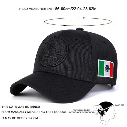 Unisex MEXICO Eagle Embroidery Baseball Caps Spring Autumn Outdoor Adjustable Casual Hats Sunscreen Hat Sports Cap