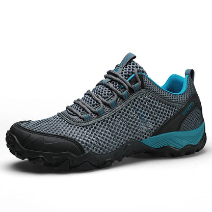 HUMTTO Outdoor Hiking Trekking Mountain Sports Shoes for Men Camping Hunting Walking Breathable Cushioning Man Nonslip Sneakers