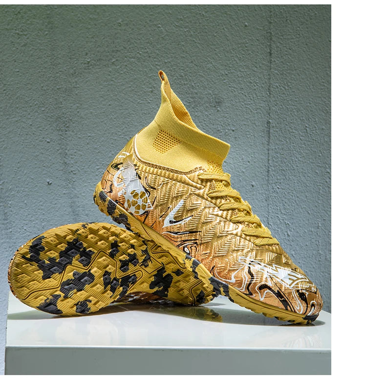 Men Professional Football Shoes Society Cleats Soccer Shoes Original Indoor Football Field Boots Grass Training TF/FG Sneaker