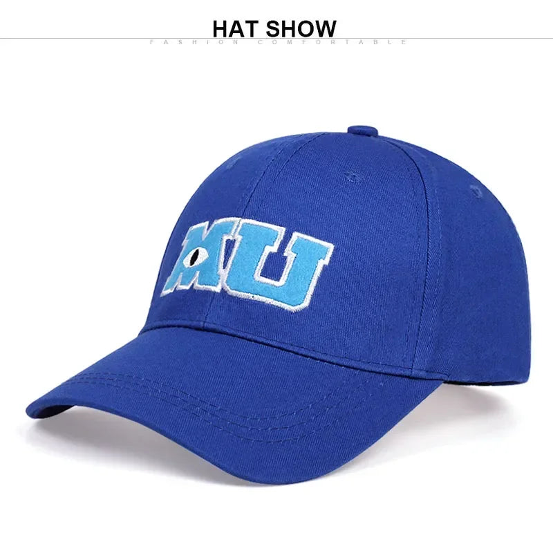 1/3/5/9PCS/Set Monster University Monster Power Company Sullivan Furry Big-eye School Emblem MU Single-eyed Baseball Cap Casual