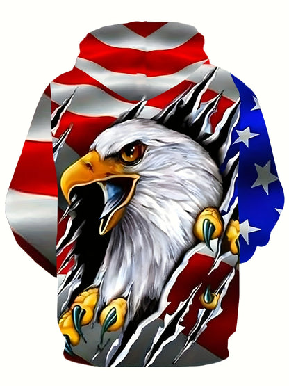 2025 Fashion Cool Eagle Men's Hoodie 3D Printed Hoodies Edition Trend American Eagle Men Sportswear Kids Casual Unisex Pullover