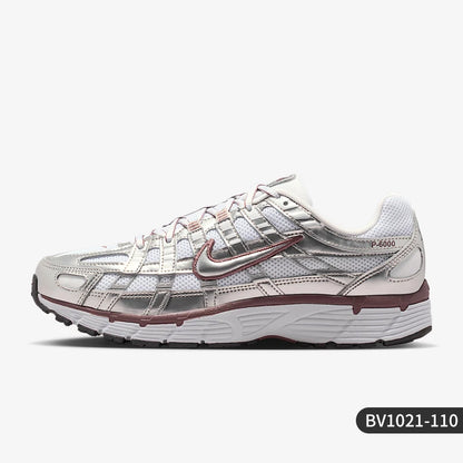 Nike Authentic P-6000 Damen-Sneaker mit niedrigem Schaft und Schnürung, verschleißfest, für den täglichen Freizeitgebrauch BV1021-110