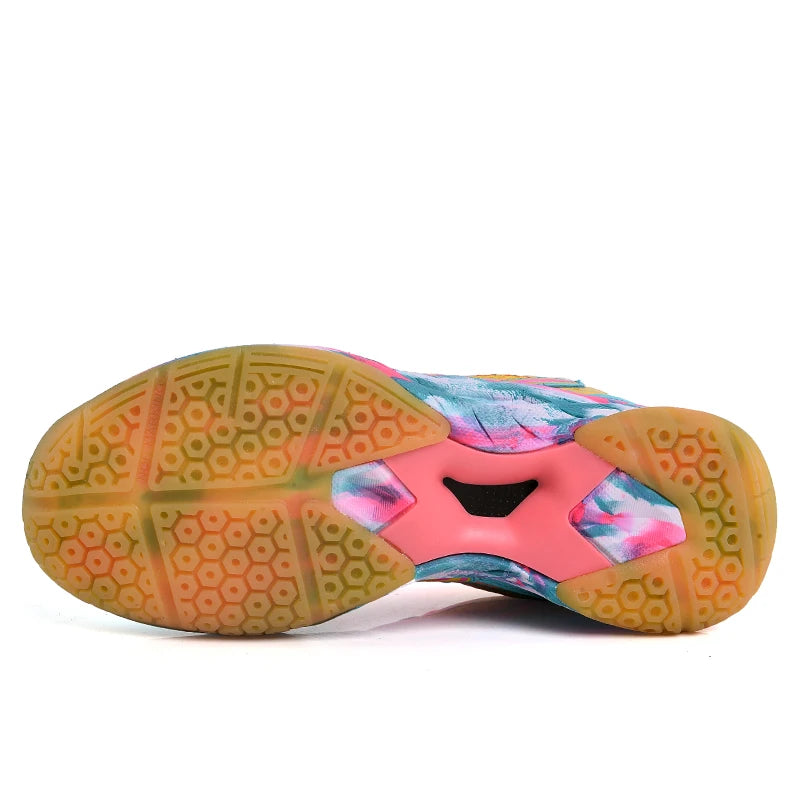 2022 new women's sneakers, men's badminton shoes, light black breathable female outdoor sports training shoes, women's athletics sports green