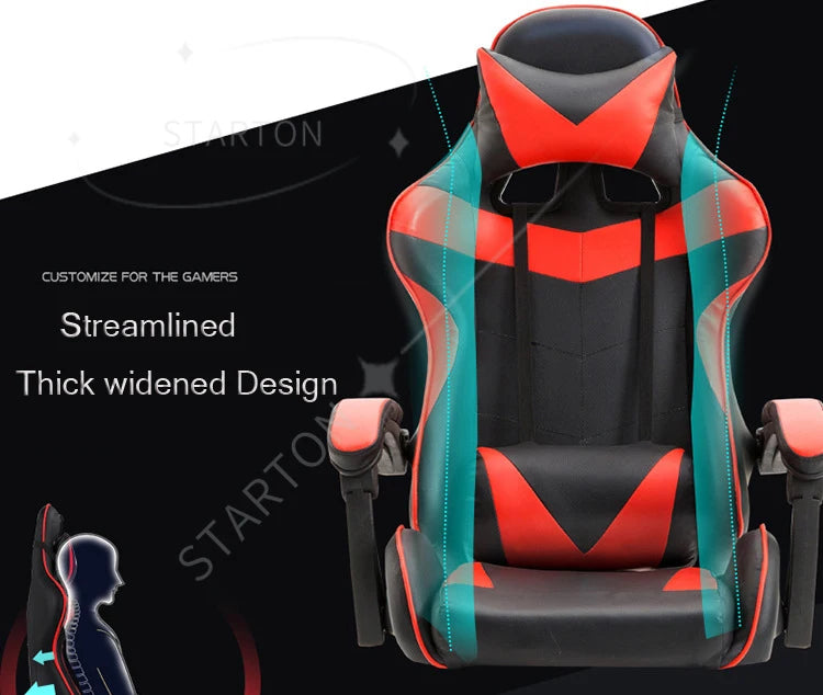 PC Gamer Gaming Chair PU Leather Office Adult Ergonomic RGB Racing Computer Gamer Racing Gamer Chair for Sale
