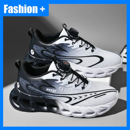Sneakers unisex leggere con suola morbida e ammortizzante, scarpe da corsa professionali per l’allenamento, nuove scarpe da corsa per l’outdoor con fibbia girevole
