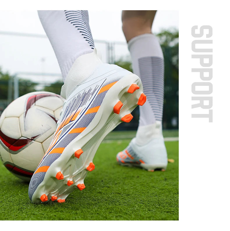 New Men Football Boots Non-Slip Boys Grass Cleats High-quality Match Soccer Shoes Hot-selling Sneakers Outdoor High-top Light
