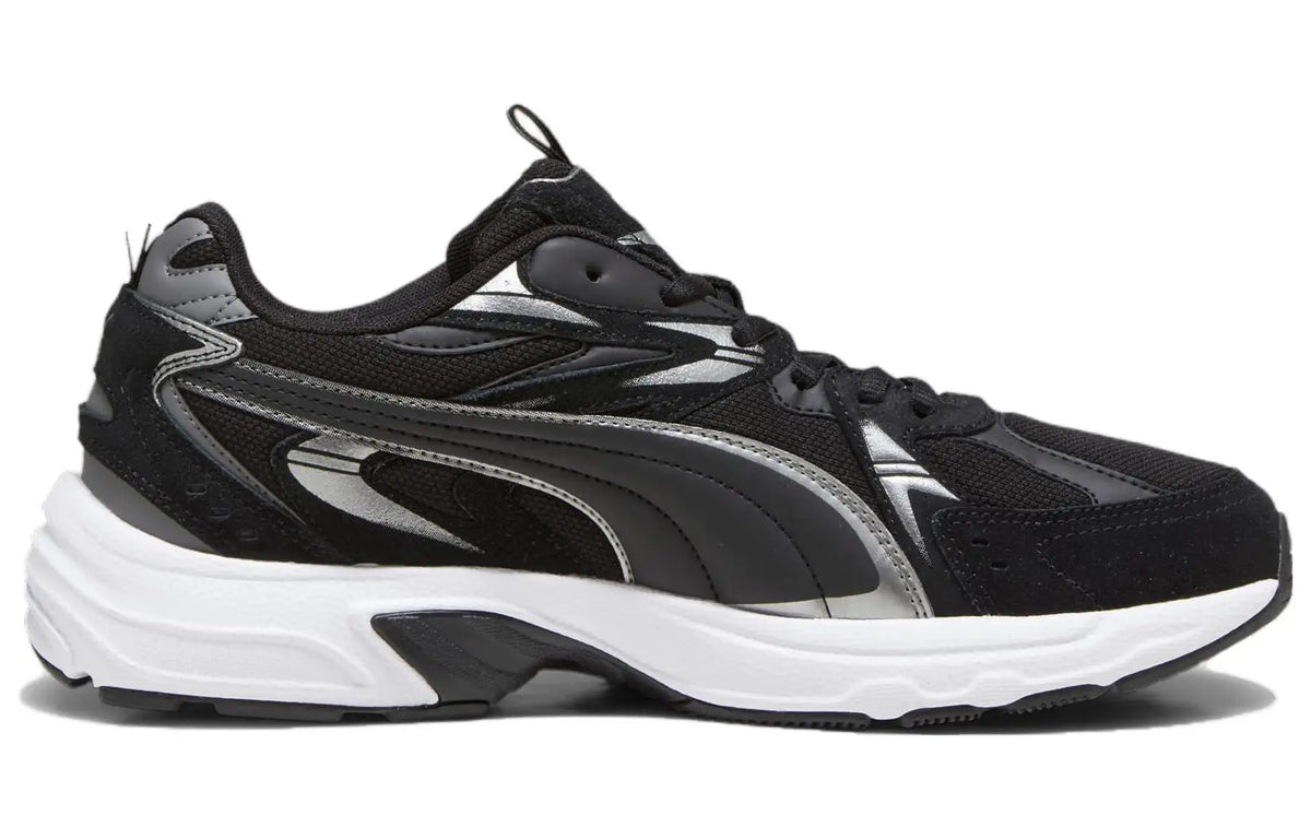 Chaussures de sport décontractées basses, respirantes et amortissantes Puma Milenio, couleur noire, 393489-01.