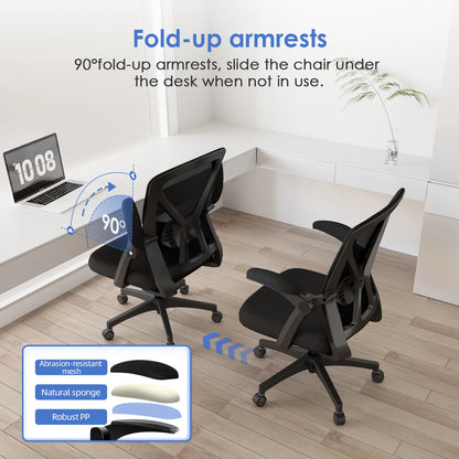 Daccormax Office chair Ergonomic Reclining 90°-125°, Desk chair with Lumbar Support, Computer chair Adjustable, living room chairs