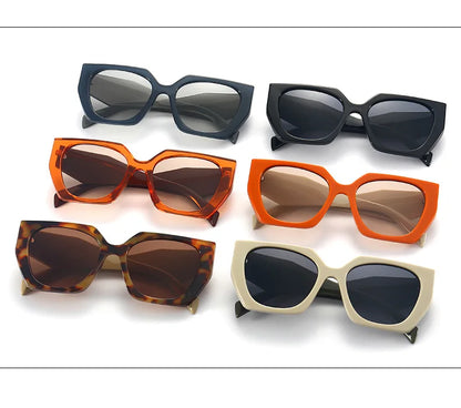 New Retro Designer Oversized Square Sunglasses For Women Men Luxury Brand Fashion Sun Glasses Ins Trending Ladies Shades UV400