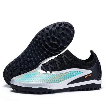 Bottes de Football professionnelles antidérapantes, baskets de sport sur le terrain, TF/FG, chaussures d'entraînement ultralégères, crampons de Football