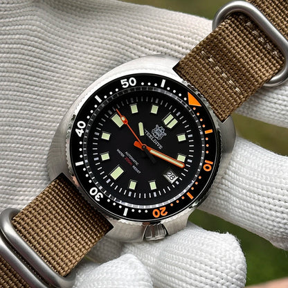 STEELDIVE SD1970C Classic Ceramic Bezel 200M Water Resistant Sapphire Glass AR Coating Mens Automatic Watch NH35 Dive Watches
